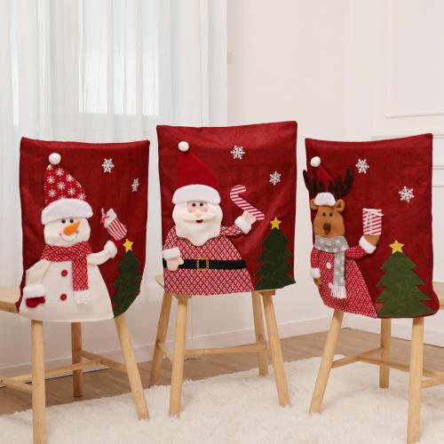 Cloth Christmas Chair Cover durable & christmas design printed PC