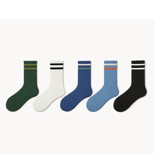 Polyamide & Spandex & Coton Chaussettes unisexes pour les genoux Rayé plus de couleurs pour le choix : Paire