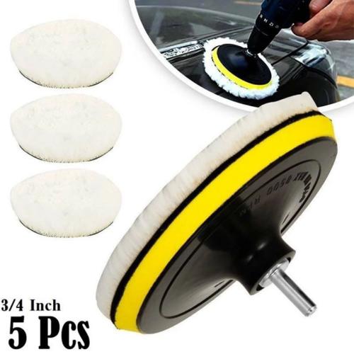 Microfiber & Artificial Wool Car Polishing Set Set