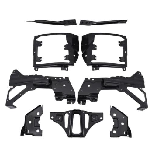 Staal Bumpersteunbeugel, Zwarte,  Instellen