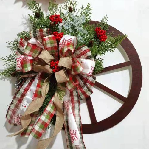 Cloth & Wood & Plastic Christmas Door Hanger for home decoration & christmas design mixed colors PC