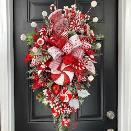 Plastic Christmas Door Hanger for home decoration & christmas design mixed colors PC