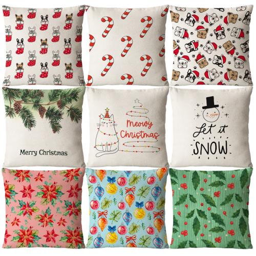 Plush Soft Pillow Case christmas design printed PC