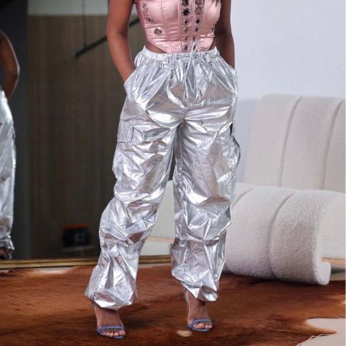 Polyester Women Long Trousers & loose PC