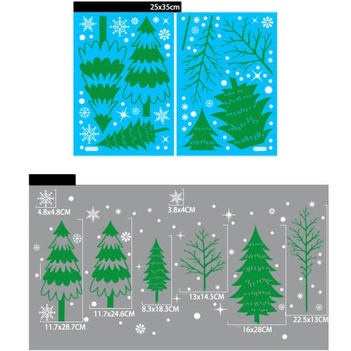 Pvc Autocollants muraux de Noël plus de couleurs pour le choix pièce