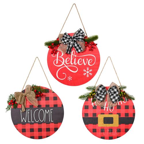 Bois & Plastique Cintre de porte de Noël Peint modèle différent pour le choix plus de couleurs pour le choix pièce