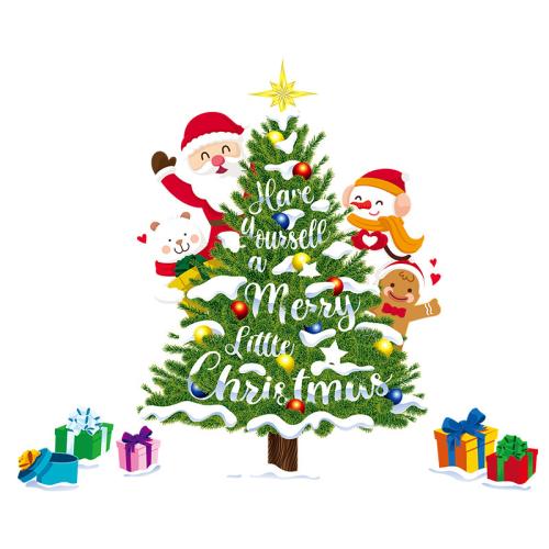Pvc Autocollants muraux de Noël plus de couleurs pour le choix pièce