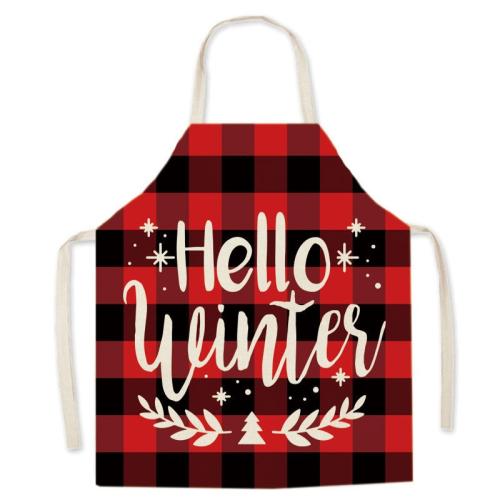 Linen Antifouling Aprons christmas design  PC