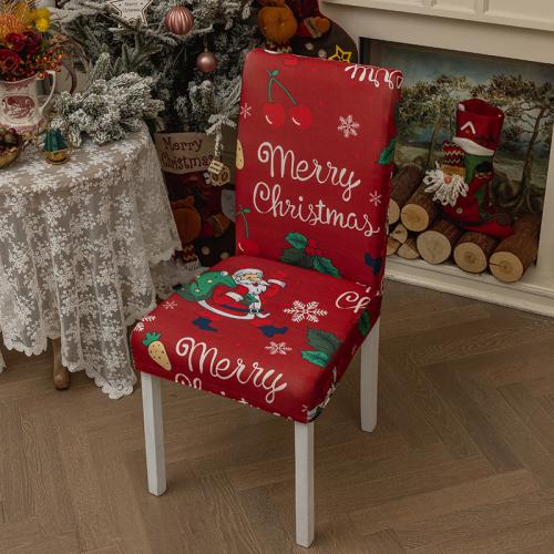 Spandex & Polyester Christmas Chair Cover flexible & christmas design Dayestuff PC