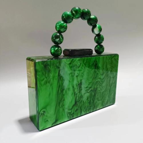 Acrylic hard-surface & Easy Matching Handbag with chain PC