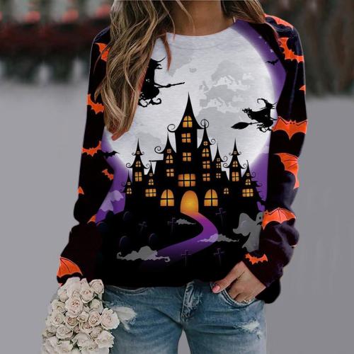 Polyester Sweatshirts femmes Imprimé couleur et motif différents pour le choix pièce