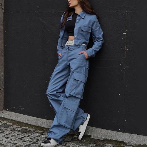 Tejido Conjunto casual de las mujeres, Pantalones & capa, labor de retazos, Otros, más colores para elegir, Conjunto