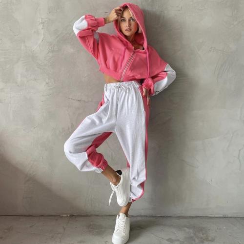 Katoen Vrouwen Sportkleding Set Broek & Boven Lappendeken Anderen twee verschillende gekleurde Instellen