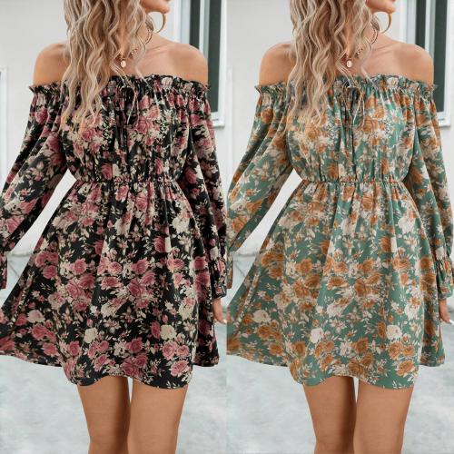 Polyester Robe d’une seule pièce Imprimé Frissons plus de couleurs pour le choix pièce