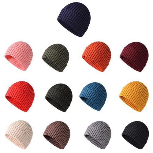 Cotton windproof Knitted Hat thermal & unisex knitted Solid : PC