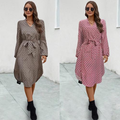 Polyester Robe d’une seule pièce Imprimé plus de couleurs pour le choix pièce