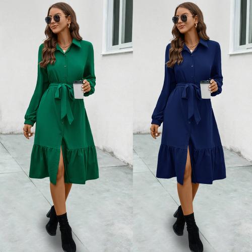 Polyester Robe d’une seule pièce Solide plus de couleurs pour le choix pièce