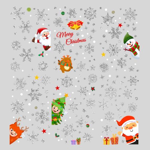 Pvc Autocollants muraux de Noël Ensemble