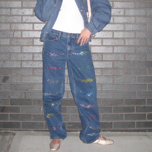 Cotton Women Jeans & loose printed Others PC