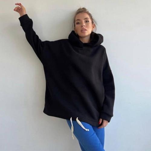 Coton Sweatshirts femmes Patchwork Solide plus de couleurs pour le choix pièce
