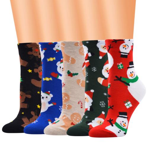 Katoen Kerstsok verschillende kleur en patroon naar keuze : Paar