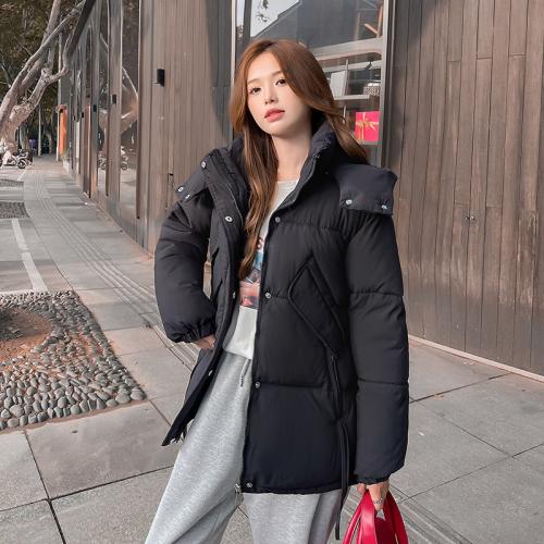 Polyester Women Parkas thicken & loose & thermal PC