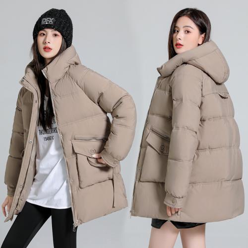 Polyester Women Parkas slimming & thicken & thermal PC