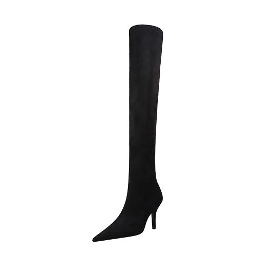 Suede Laarzen Zwarte Paar