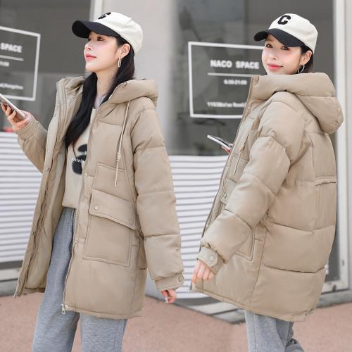 Polyester Women Parkas slimming & thicken & thermal PC