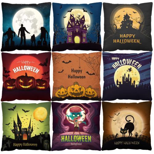 Plush Pillow Case Halloween Design & durable printed PC