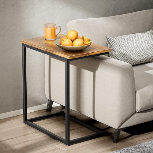 De madera & Hierro Mesa auxiliar, Sólido, más colores para elegir,  trozo