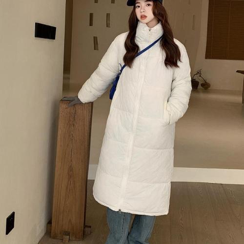 Polyester Women Parkas mid-long style & thicken & thermal Solid PC