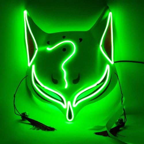 Plastic LED glow Halloween Mask Halloween Design PC
