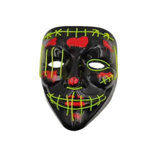 Plastic LED glow Halloween Mask Halloween Design PC