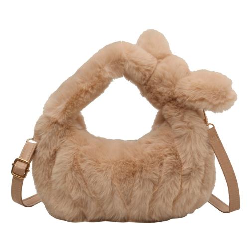 Plush Handbag soft surface & attached with hanging strap Solid PC