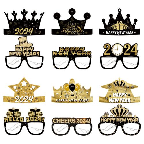 Paper Party Glasses printed Set