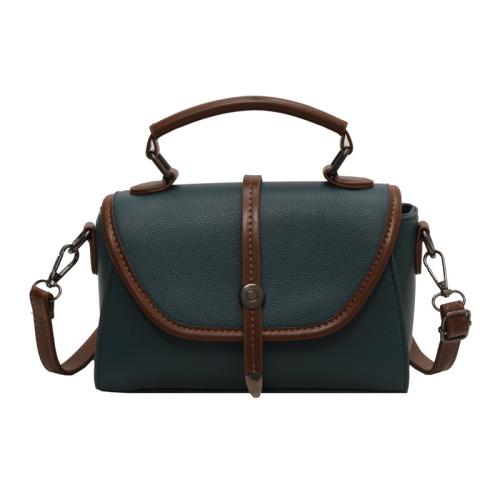 PU Leather Box Bag Handbag soft surface & attached with hanging strap Solid PC