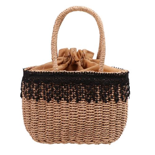 Straw Weave Handbag soft surface PC