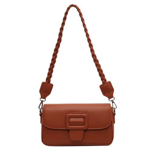 PU Leather Box Bag Shoulder Bag soft surface & attached with hanging strap Solid PC