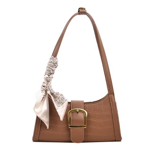 PU Leather Shoulder Bag soft surface Stone Grain PC