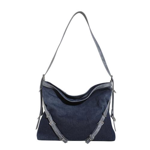 Denim Shoulder Bag large capacity & soft surface Solid PC