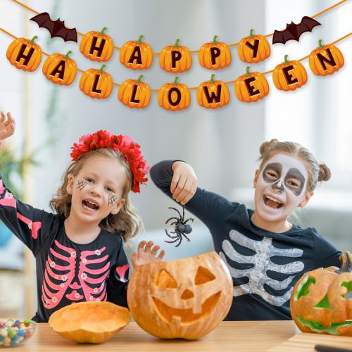 Paper Decorative Flags Halloween Design printed PC