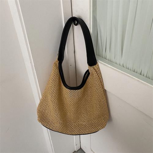 Straw Easy Matching Woven Shoulder Bag large capacity PC