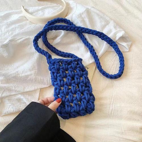 Cotton Cord Easy Matching Cell Phone Bag hollow Solid PC