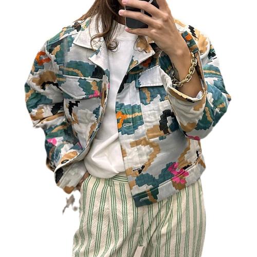 Polyester Women Long Sleeve Shirt & loose printed Others PC