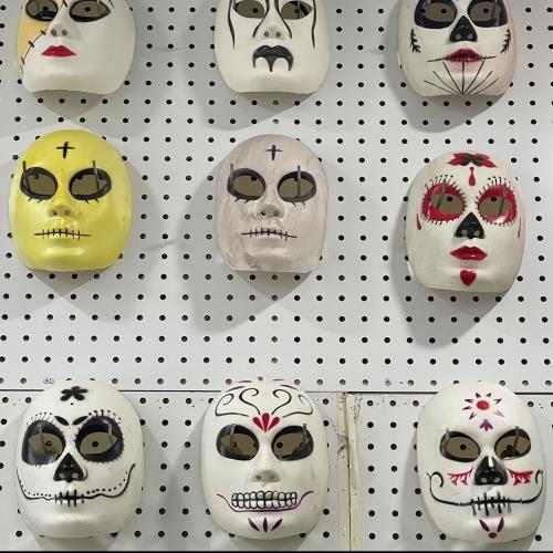 Polypropylene-PP Halloween Mask Halloween Design & unisex random color PC