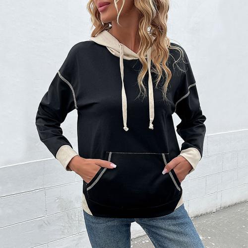 Polyester Sweatshirts femmes Patchwork Patchwork plus de couleurs pour le choix pièce