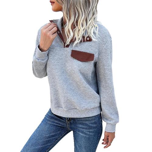 Spandex & Polyester Sweatshirts femmes Patchwork Patchwork plus de couleurs pour le choix pièce