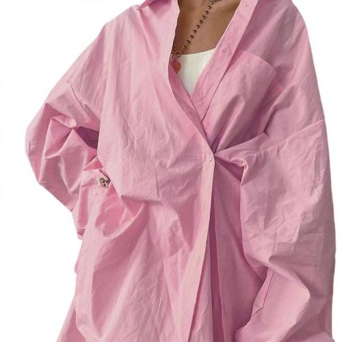 Polyester Women Long Sleeve Shirt & two piece & loose short pants & top patchwork Others multi-colored PC