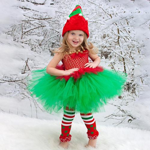 Mixed Fabric Children Christmas Costume christmas design patchwork PC